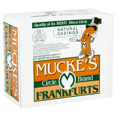 Mucke's Frankfurts, 40 oz