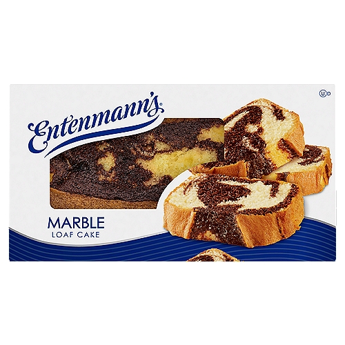 Entenmann's Marble Loaf Cake, 12 oz
The Entenmann's Marble Loaf Cake is the ultimate way to get the best of both worlds with a deliciously dense combination of white cake and chocolate cake that's baked to perfection. Whether you're seeking a mouthwatering dessert to enjoy during the day, or an after dinner sweet to share with loved ones, this 12oz. cake is the best way to satisfy any sweet tooth cravings.
