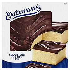 Entenmann's Fudge Iced Golden Cake 19 oz, 19 Ounce