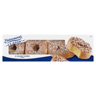Entenmann's Crumb Topped Donuts, 8 count