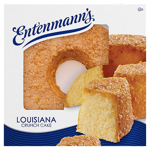 Entenmann's Louisiana Crunch Cake, 1 lb 4 oz
Moist yellow cake with a crunchy, nutty sensation topped with a decadent coconut glaze