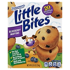 Entenmann's Little Bites Blueberry Mini Muffins, 5 pouches, 8.3 Ounce