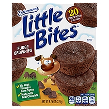 Entenmann's Little Bites Fudge Brownie Mini Muffins, 5 pouches, 9.7 Ounce