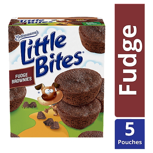 Entenmann's Little Bites Fudge Brownies, 20 count, 9.75 oz
Got a snack attack? Grab Little Bites Brownies and tame that sweet tooth!  Made with Real Chocolate, No High Fructose Corn Syrup and No Artificial Colors.