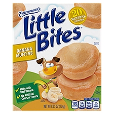Entenmann's Little Bites Banana Mini Muffins, 5 pouches, 8.3 Ounce