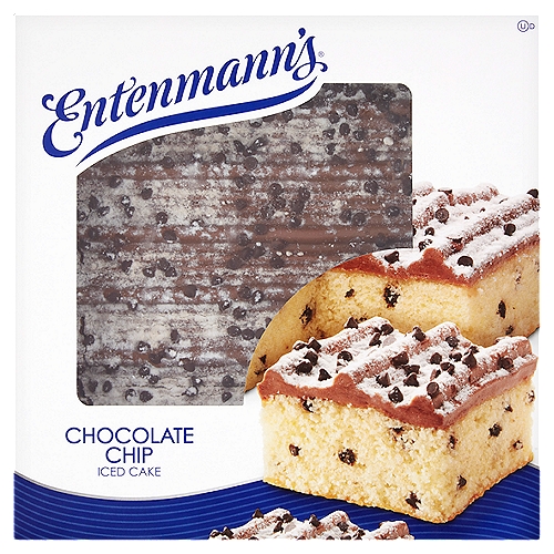 Entenmann's Chocolate Chip Iced Cake, 1 lb 3 oz