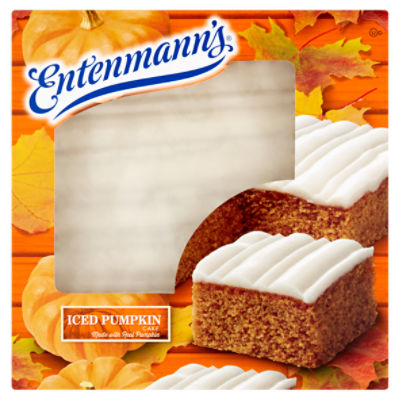 Entenmann's Iced Pumpkin Cake, 18 oz, 18 Ounce