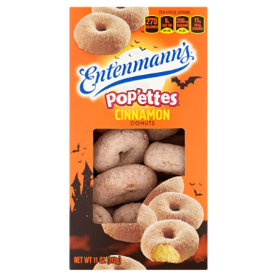 Entenmann's Pop'ettes Cinnamon Donuts, 11 oz