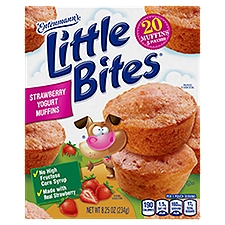 Entenmann's Little Bites Strawberry Yogurt Muffins, 20 count, 8.25 oz, 8.25 Ounce