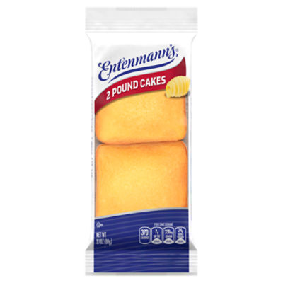 Entenmann's Single Serve Pound Cakes, 2 count, 3.1 oz