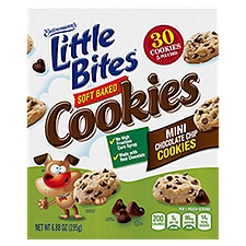 Entenmann's Little Bites Soft Baked Mini Chocolate Chip Cookies, 30 count, 6.88 oz