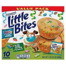 Entenmann's Little Bites Party Cake Muffins Value Pack, 10 count, 1 lb 0.5 oz, 16.5 Ounce