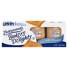 Entenmann's Baker's Delights Mini Cheese Danish, 6 count, 11.25 oz, 11.25 Ounce