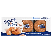 Entenmann's Donut Cakes Sugar and Cinnamon, 6 count, 10.9 oz