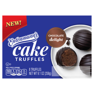 Entenmann's Chocolate Delight Cake Truffles, 8 count, 9.1 oz