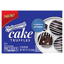 Entenmann's Cookies & Crème, Cake Truffles, 9.1 Ounce
