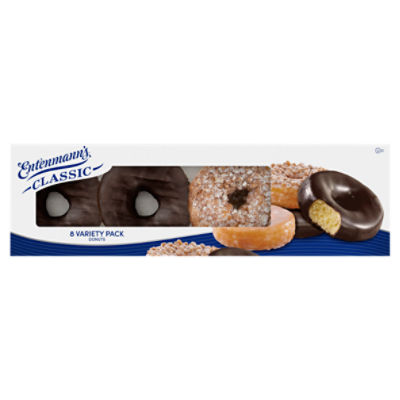 Entenmann's Classic Variety Pack Assorted Donuts, 8  count, 16.8 oz