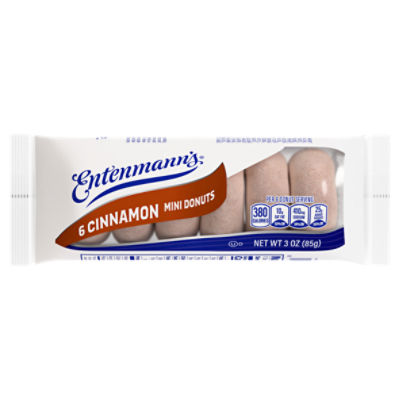 Entenmann's Cinnamon Mini Donuts, 6 count, 3 oz