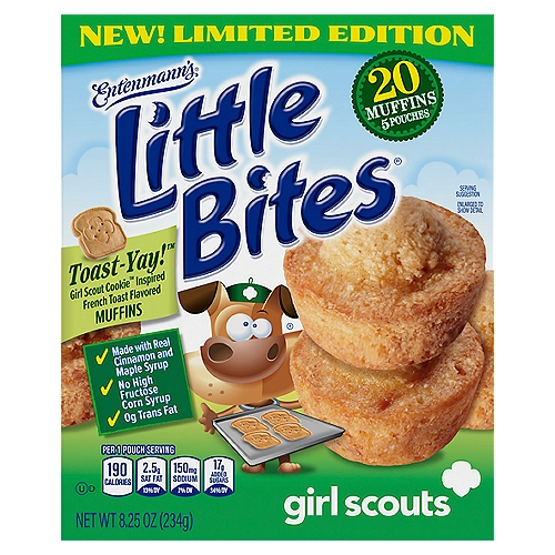Entenmann's Little Bites® Girl Scout Toast-Yay!™ Mini Muffins, 5 pouches, 8.25 oz