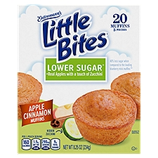 Entenmann's Little Bites Lower Sugar Apple Cinnamon Muffins, 5 pouches, 8.25 oz
