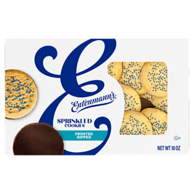 Entenmann's Frosted Dipped Sprinkled Cookies, 10 oz