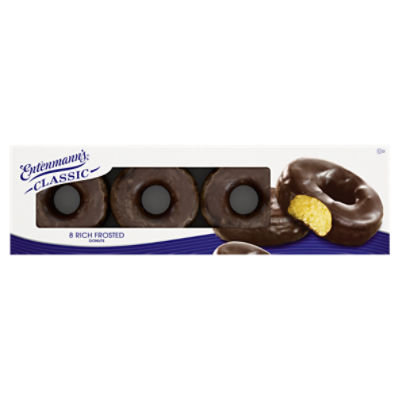 Entenmann's Classic Rich Frosted Donuts, 8 count, 15 oz