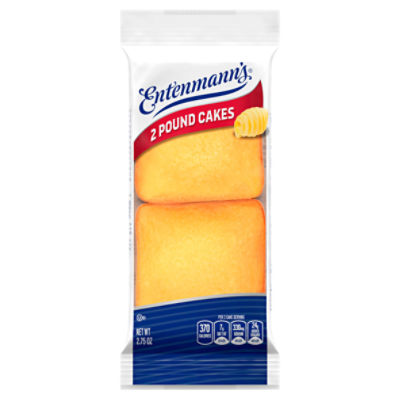 Entenmann's Pound Cakes, 2 count, 2.75 oz