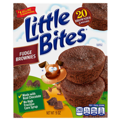 Little Bites Fudge Brownies, 5 count, 9 oz, 9 Ounce