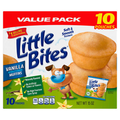 Little Bites Vanilla Muffins Value Pack, 10 count, 15 oz, 15 Ounce