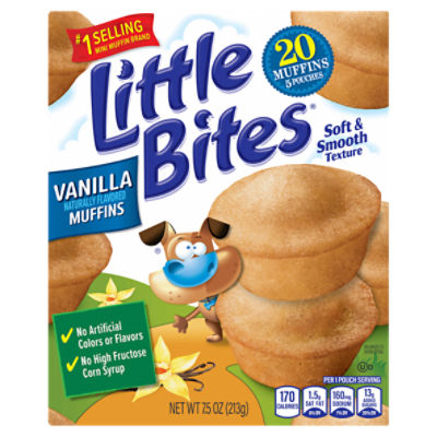 Little Bites Vanilla Muffins, 5 count, 7.5 oz, 7.5 Ounce