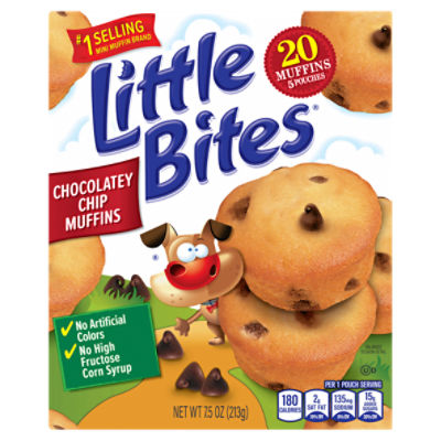 Little Bites Chocolatey Chip Muffins, 5 count, 7.5 oz, 7.5 Ounce