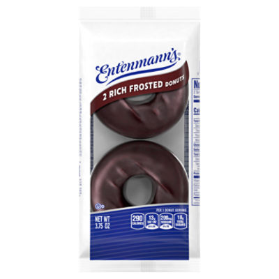 Entenmann's Rich Frosted Donuts, 2 count, 3.75 oz