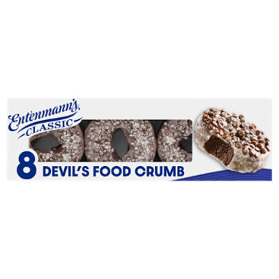 Entenmann's Classic Devil's Food Crumb Donuts, 8 count, 15 oz
