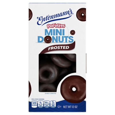 Entenmann's Pop'ettes Frosted Mini Donuts, 12 oz