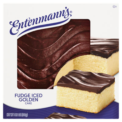 Entenmann's Fudge Iced Golden Cake, 1 lb 1 oz