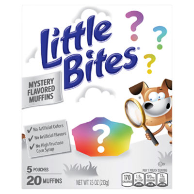 Little Bites Mystery Flavored Muffins, 5 count, 7.5 oz