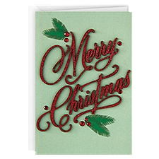 Hallmark Signature Merry Christmas Card, 1 Each