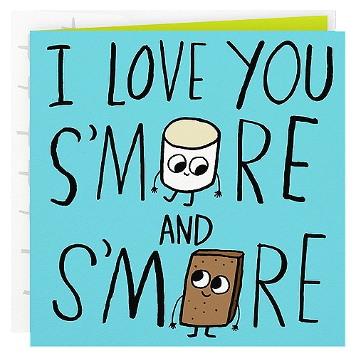 Hallmark Studio Ink Anniversary Card
Your spouse or significant other is sure to love this anniversary card with sweet illustrations of their favorite dessert. A charming s'mores design and straightforward sentiment make this the perfect way to celebrate another year of loving one another. The Hallmark brand is widely recognized as the very best for greeting cards, gift wrap, and more. For more than 100 years, Hallmark has been helping its customers make everyday moments more beautiful and celebrations more joyful.

anniversary cards, millennial, wife, husband, boyfriend, girlfriend, wedding, first, 1st, anniversary gifts, jewelry, watch, modern, smores, treats, dessert, sweet, small, romantic, men, women, presents, american greetings, nobleworks