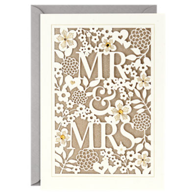 Hallmark Wedding Card (Mr. & Mrs.), 1 Each