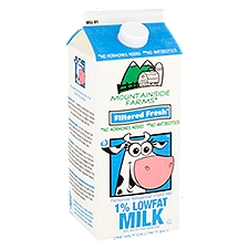 Mountainside Farms Filtered Fresh 1% Lowfat Milk, one half gallon
