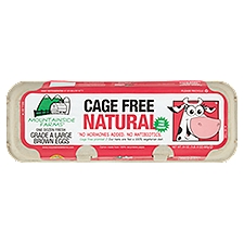 Mountainside Farms Cage Free Natural Large Brown Eggs, 12 count, 24 oz