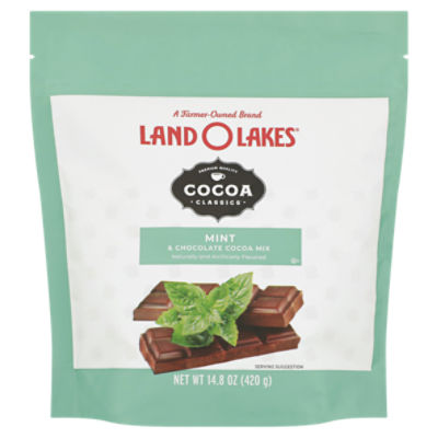 Land O Lakes Cocoa Classics Mint & Chocolate Cocoa Mix, 14.8 oz
