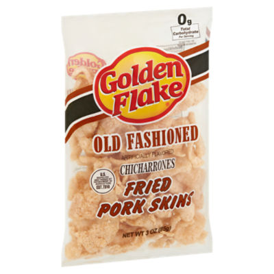 Golden Flake Old Fashioned Pork Rinds Chicharrones Crispy