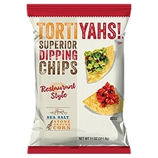Tortiyahs! Restaurant Style Sea Salt Superior Dipping Chips, 11 oz, 11 Ounce
