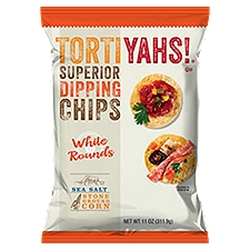 Tortiyahs! White Rounds Sea Salt Superior Dipping Chips, 11 oz