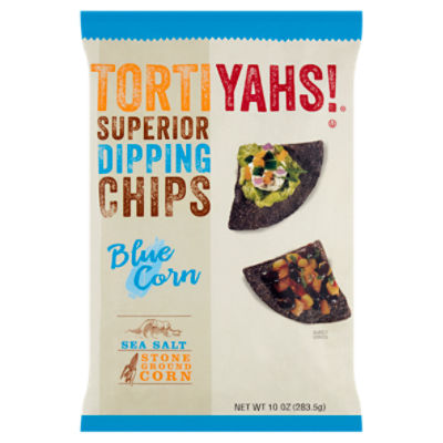 Tortiyahs! Blue Corn Superior Dipping Chips, 10 oz ShopRite