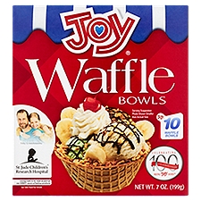 Joy Waffle Bowls, 10 count, 7 oz, 7 Ounce