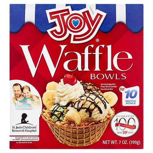 Joy® Waffle BowlsnWin big at your next party. Use edible bowls for easy cleanup.