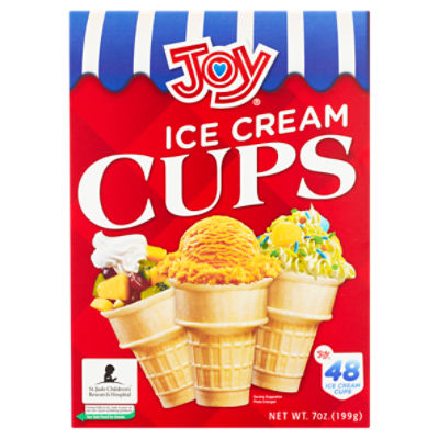 Joy Ice Cream Cups, 48 count, 7 oz