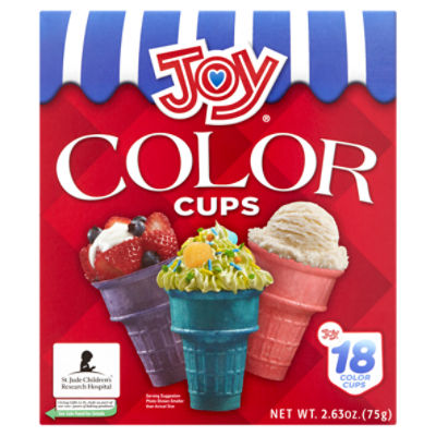 Joy Color Cups, 18 count, 2.63 oz